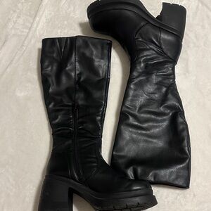 Black Knee-High Boots